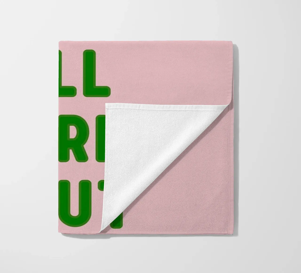 Inspirational Typography Quote But What If It All Works Out beach towel by pdigitalprints