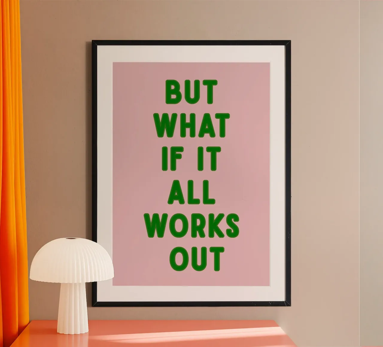 Inspirational Typography Quote But What If It All Works Out hahnemühle by pdigitalprints