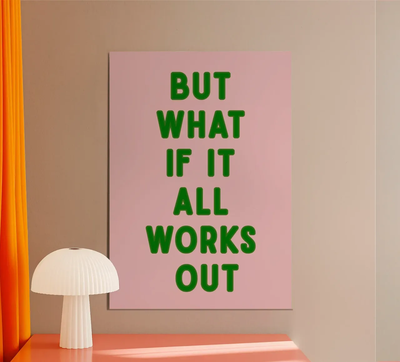Inspirational Typography Quote But What If It All Works Out hahnemühle by pdigitalprints