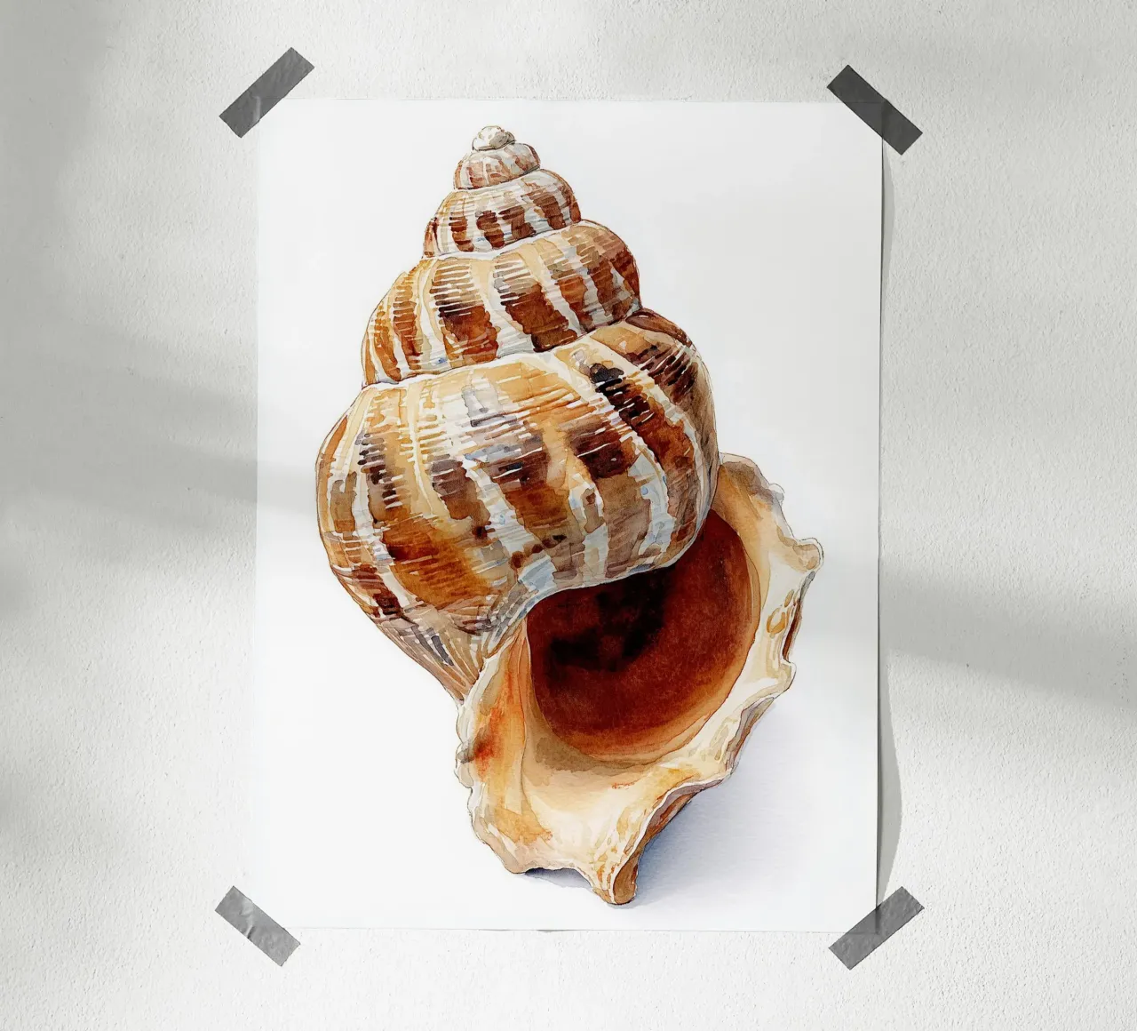 Poster con conchiglie per la cameretta dei bambini carta hahnemühle da Kid’s Dream