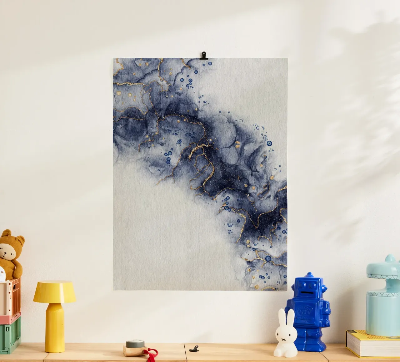 Cosmic Indigo Geode poster da LisaArtes