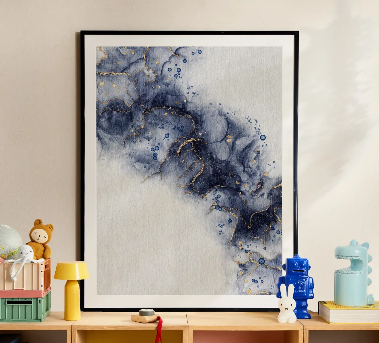 Cosmic Indigo Geode poster da LisaArtes