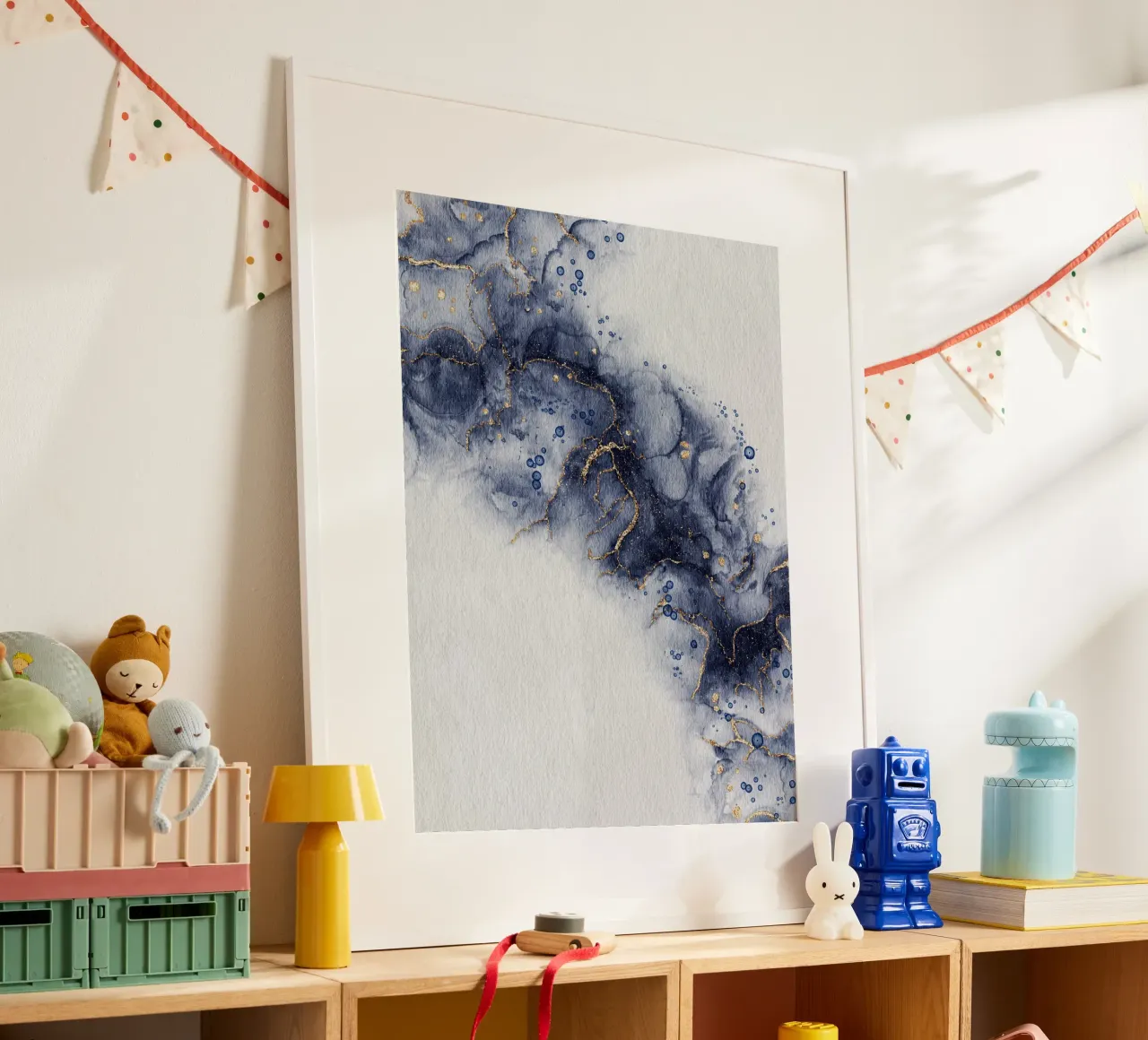 Cosmic Indigo Geode poster da LisaArtes