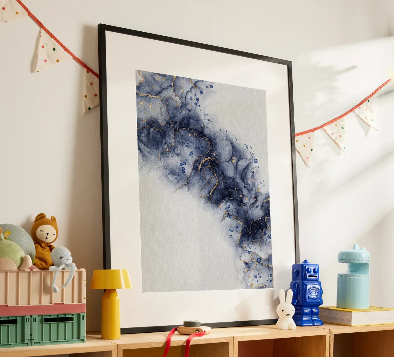 Cosmic Indigo Geode poster da LisaArtes