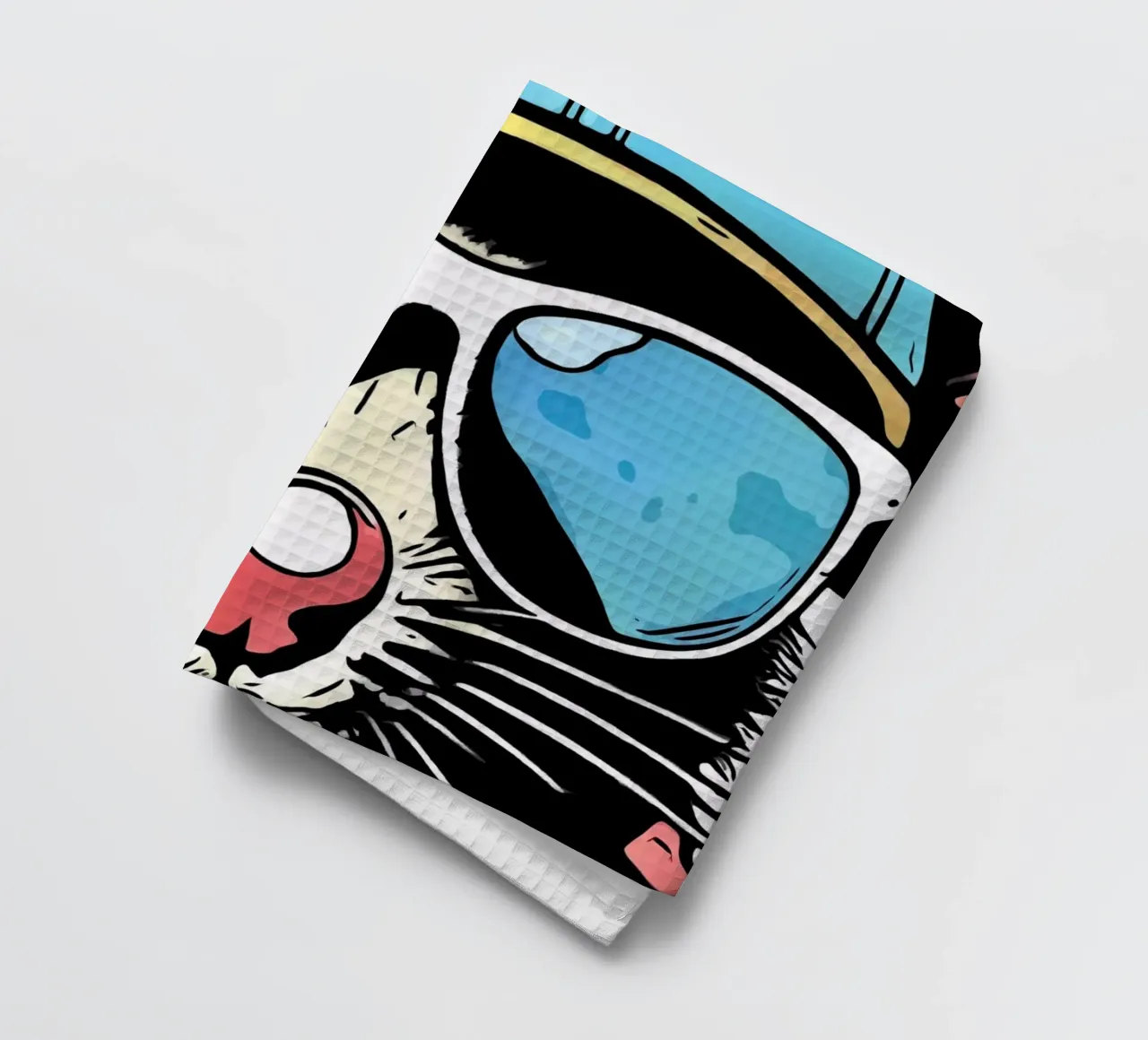 Pop Art Dieren #2 theedoek van ZAMART - PopArt
