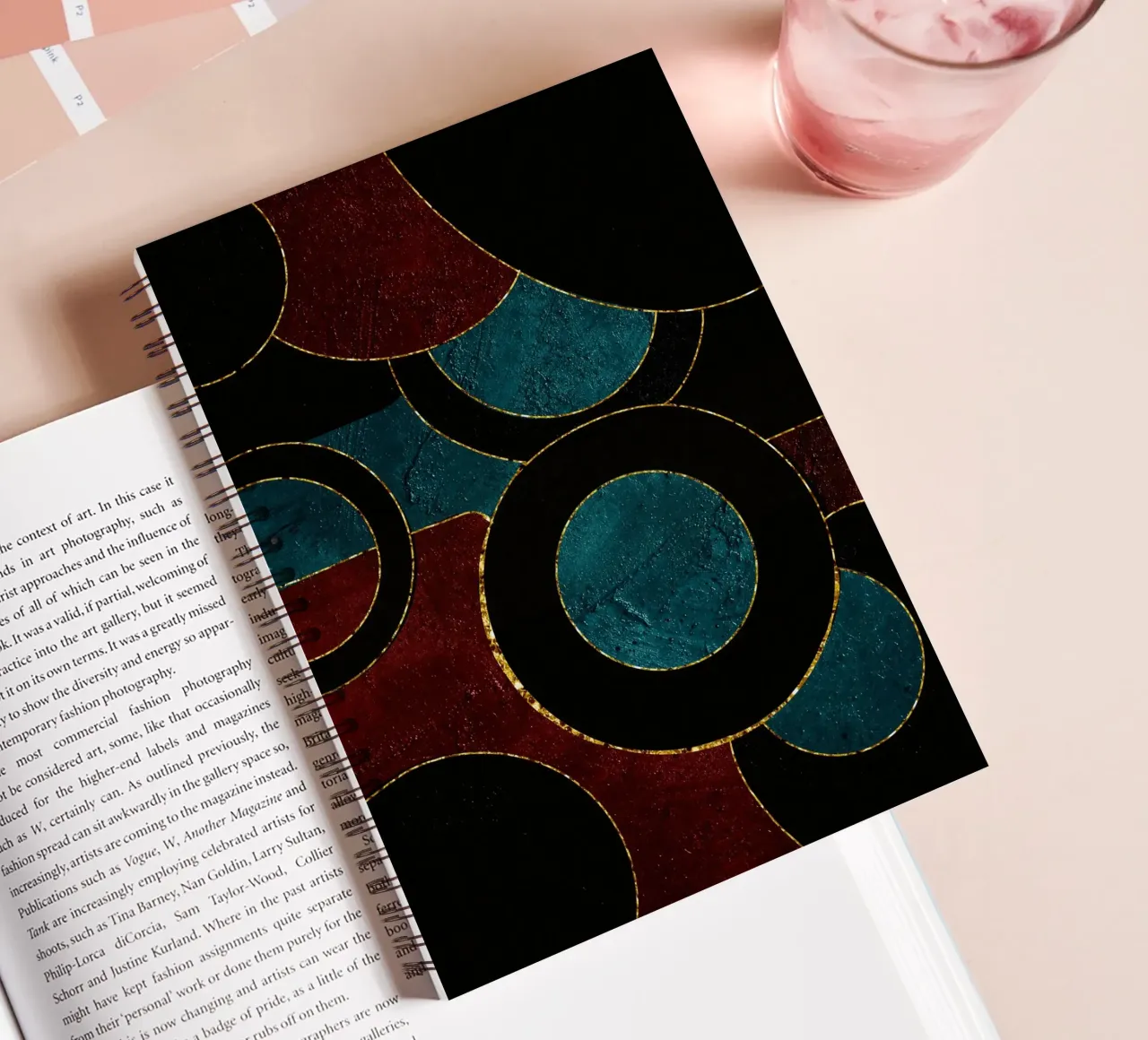 Art Deco Geometrics diario ad anelli da LisaArtes