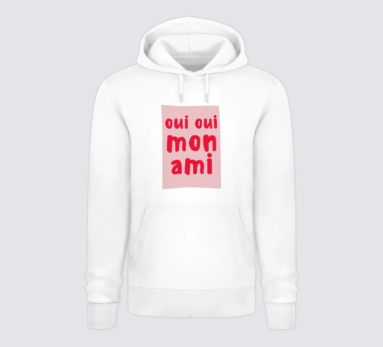 Oui Oui Mon Ami Print – French Quote Art felpa con cappuccio da pdigitalprints