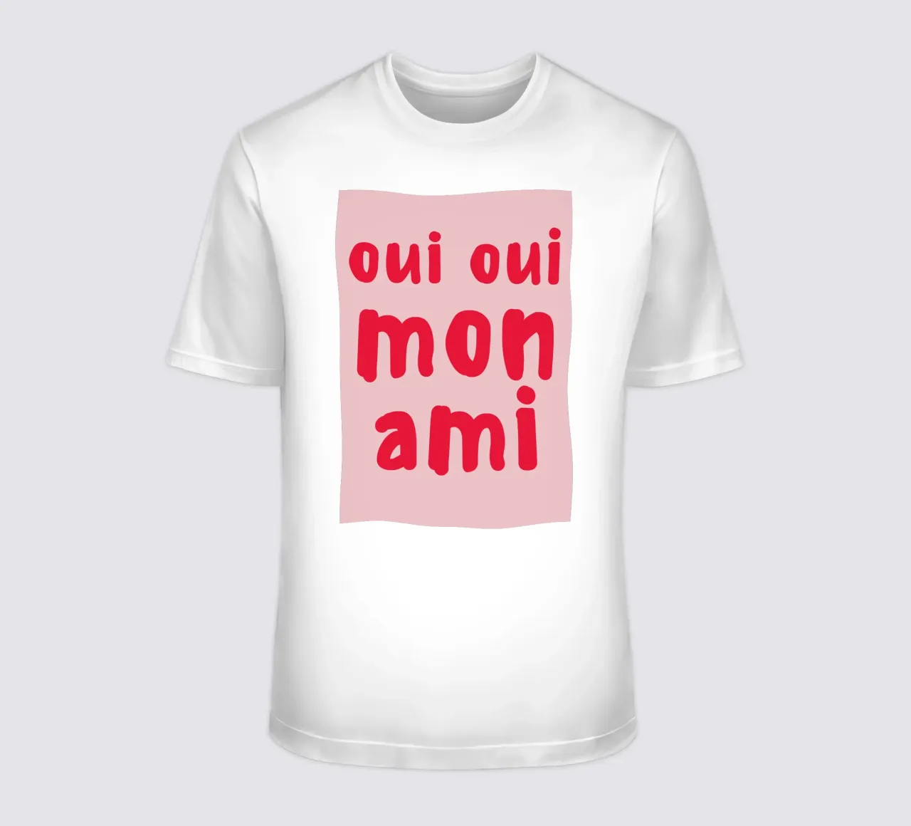 Oui Oui Mon Ami Print – French Quote Art t-shirt da pdigitalprints