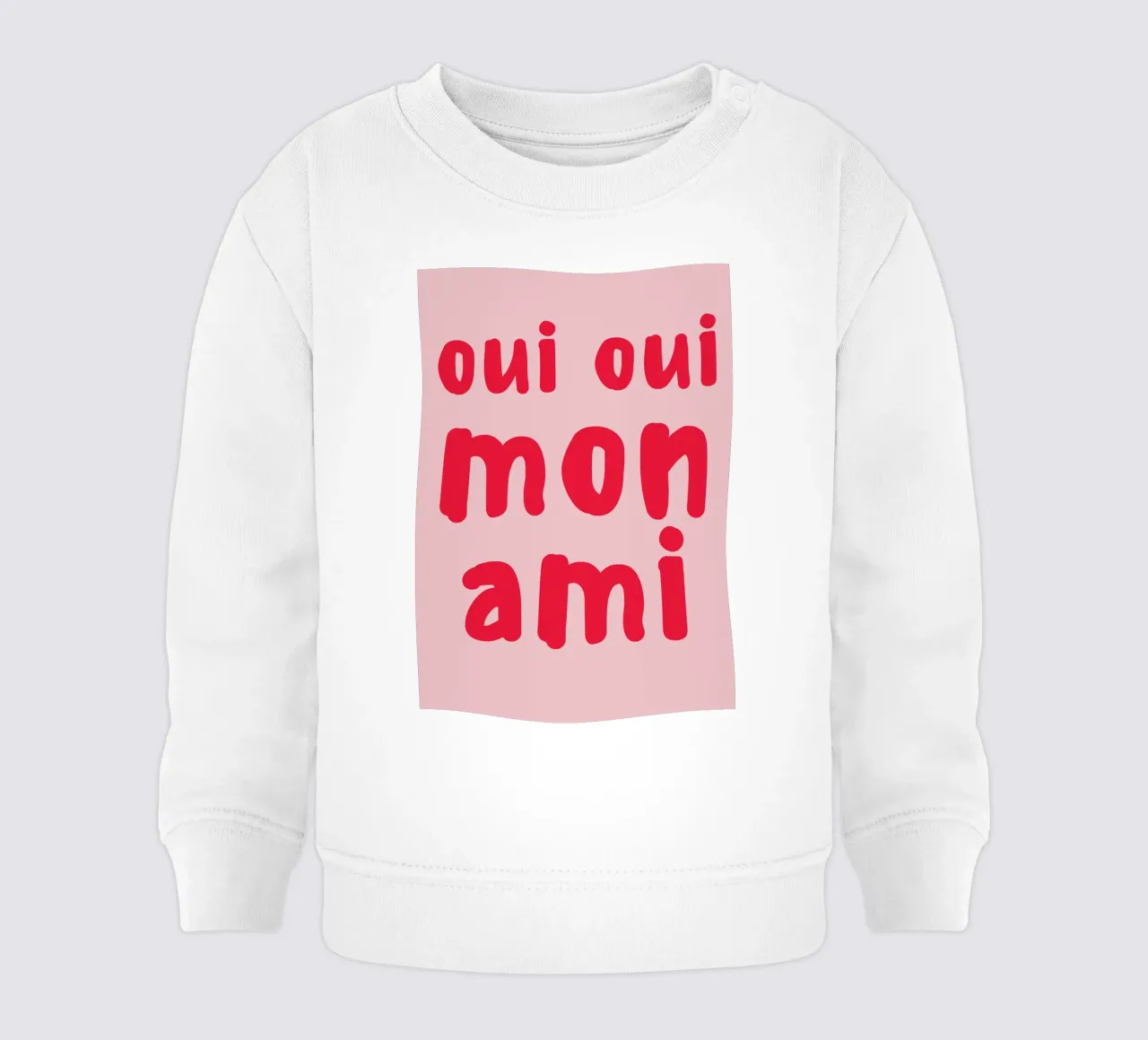 Oui Oui Mon Ami Print – French Quote Art felpa neonato da pdigitalprints