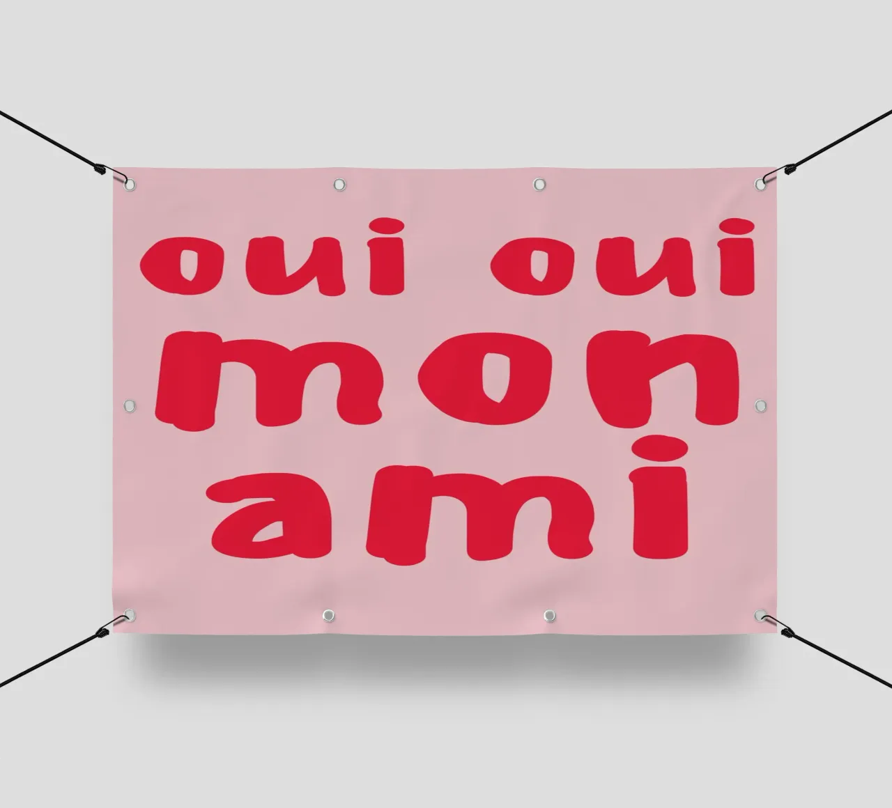 Oui Oui Mon Ami Print – French Quote Art telo in pvc da pdigitalprints