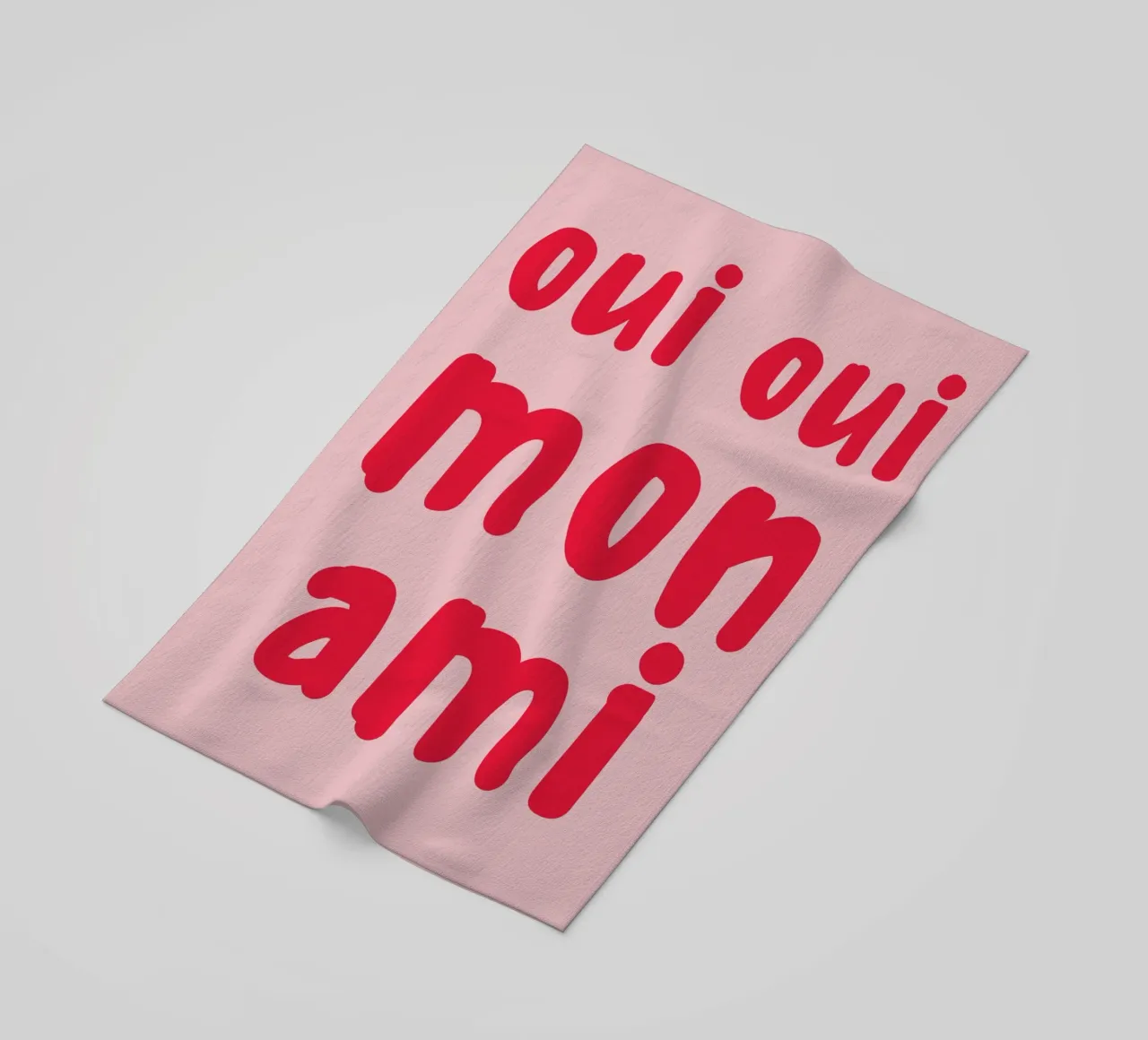 Oui Oui Mon Ami Print – French Quote Art telo mare da pdigitalprints