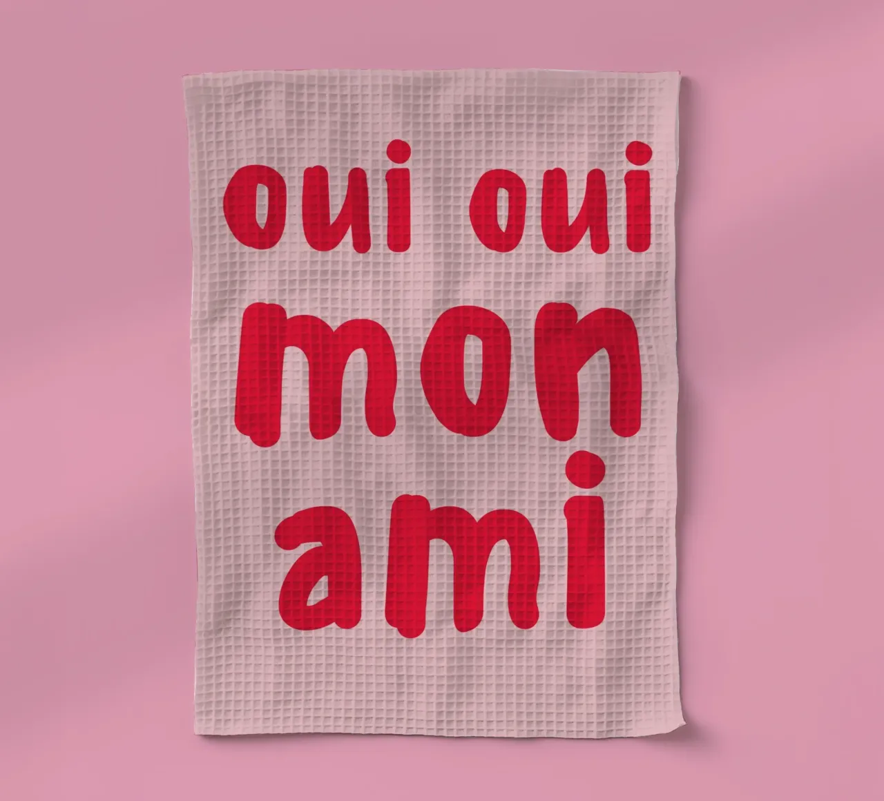 Oui Oui Mon Ami Print – French Quote Art canovaccio da cucina da pdigitalprints