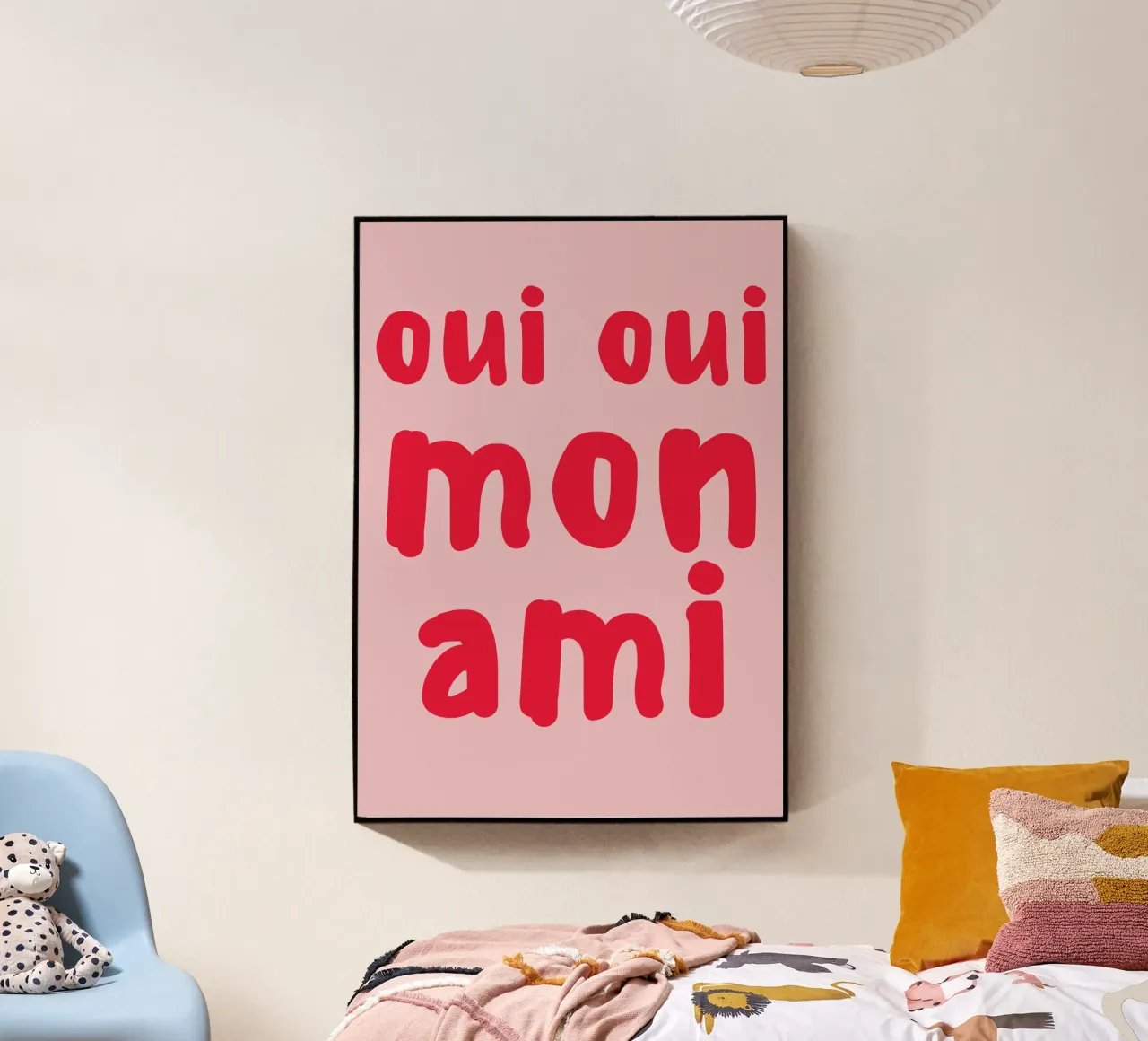 Oui Oui Mon Ami Print – French Quote Art plexiglass da pdigitalprints