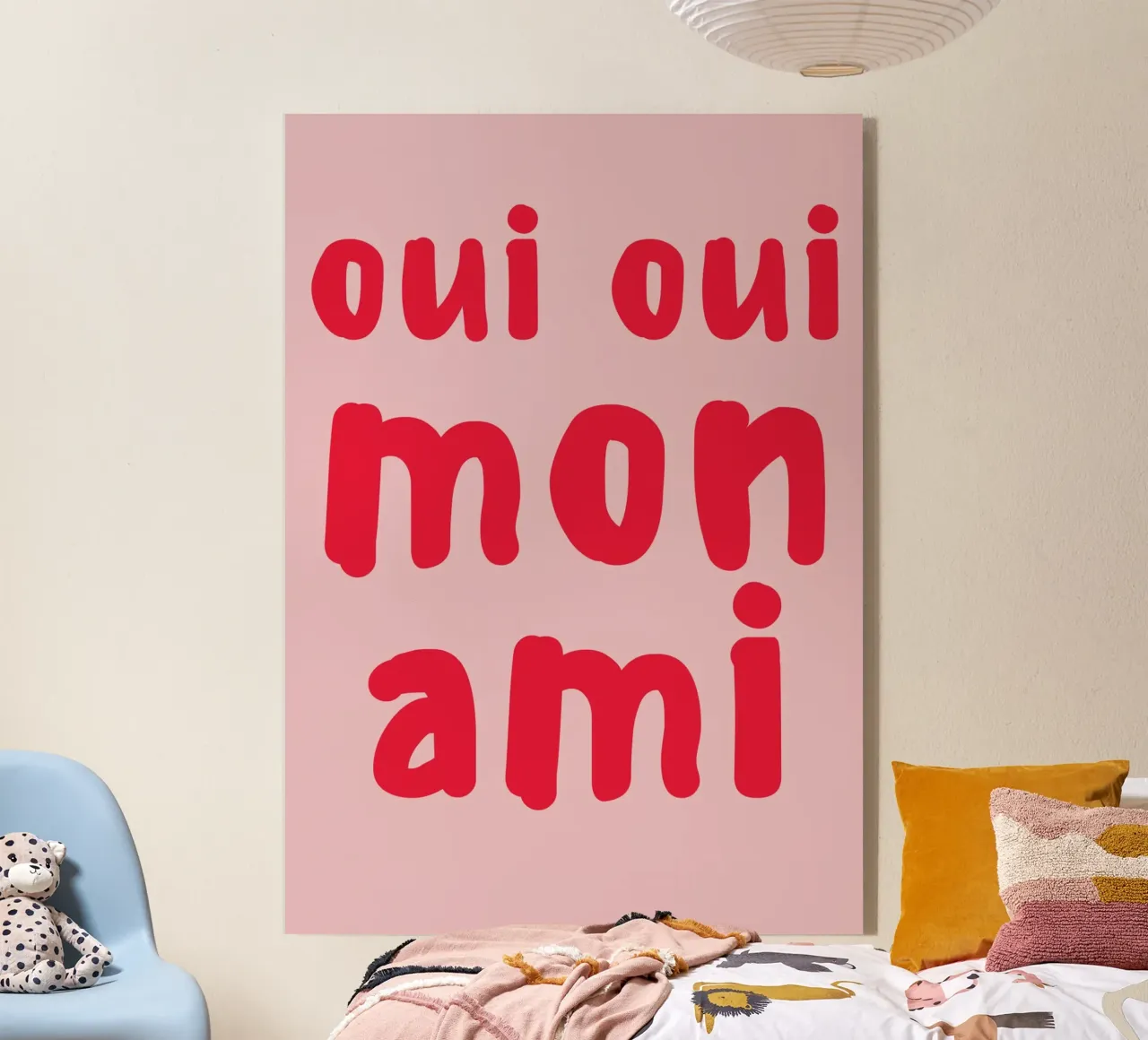 Oui Oui Mon Ami Print – French Quote Art plexiglass da pdigitalprints