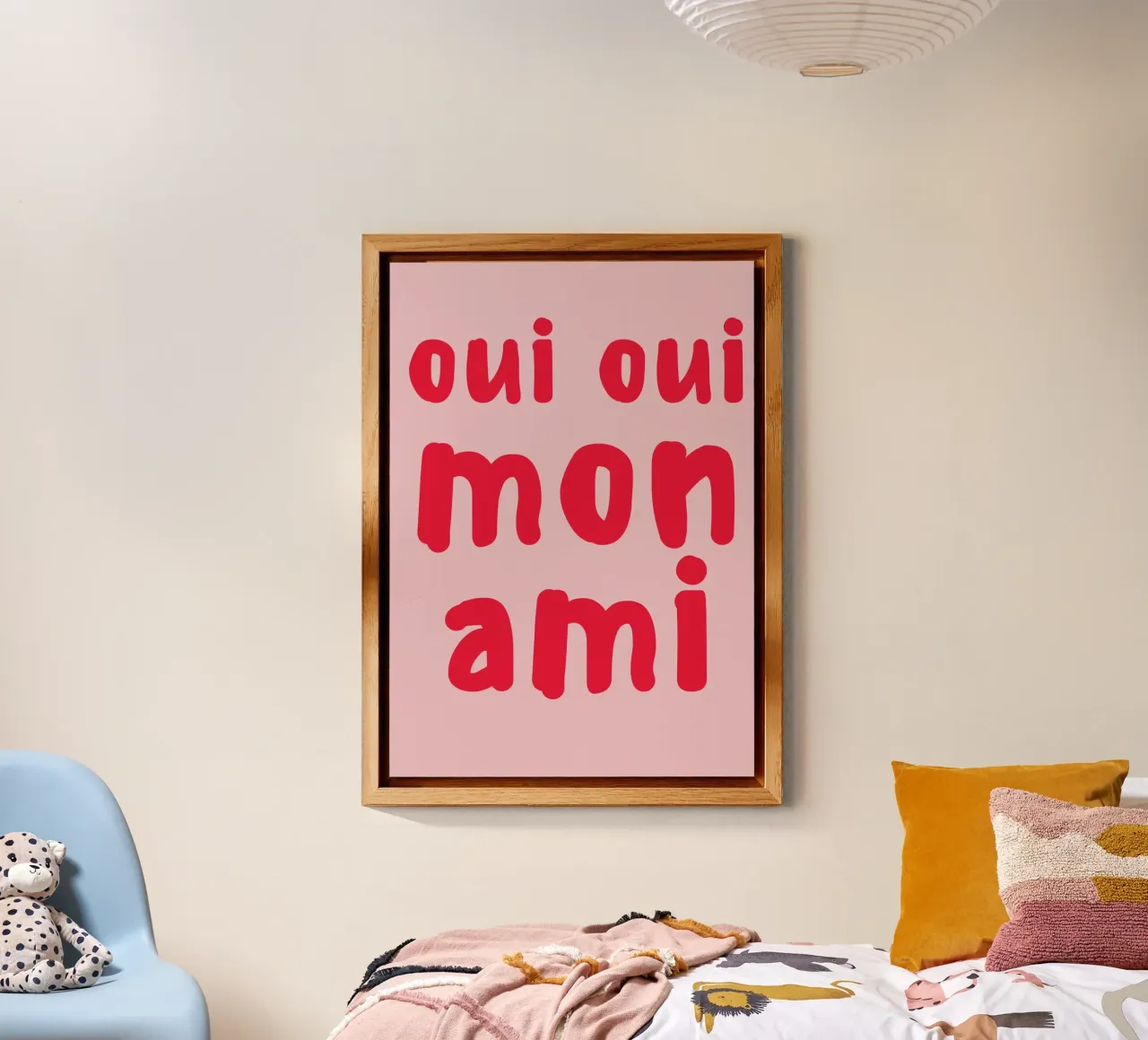 Oui Oui Mon Ami Print – French Quote Art alluminio dibond da pdigitalprints