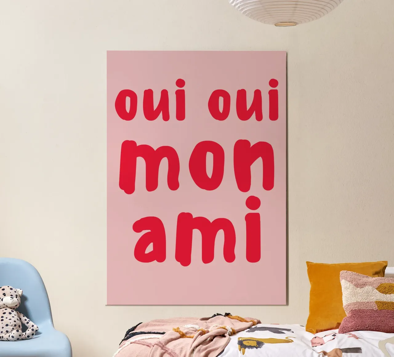 Oui Oui Mon Ami Print – French Quote Art carta hahnemühle da pdigitalprints