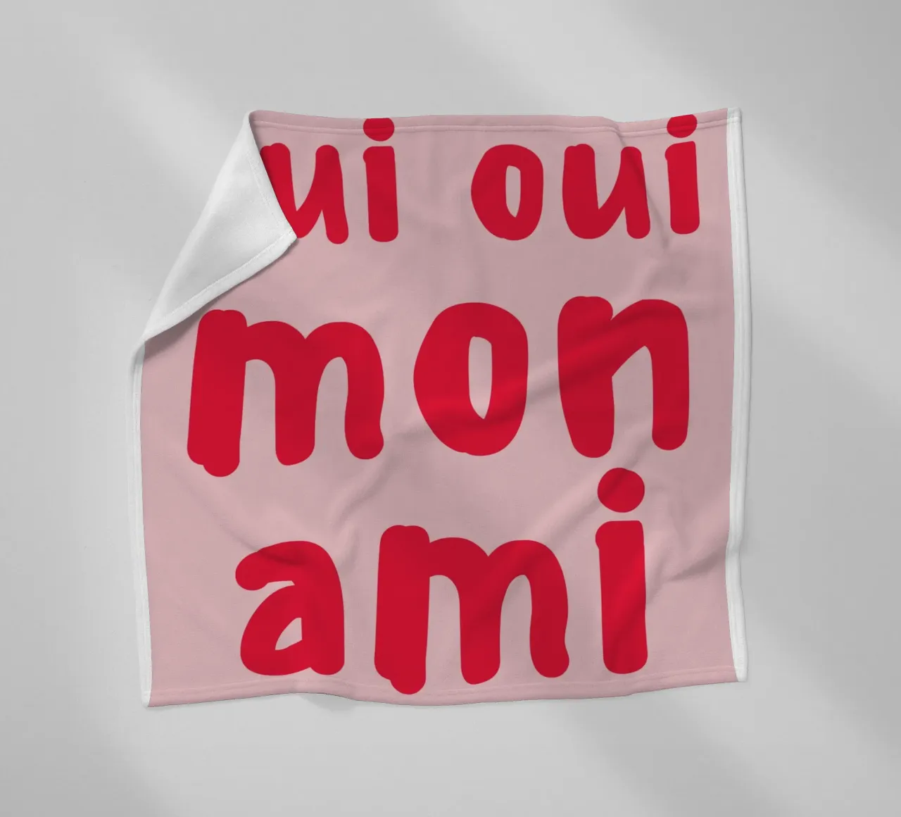 Oui Oui Mon Ami Print – French Quote Art coperta in pile da pdigitalprints
