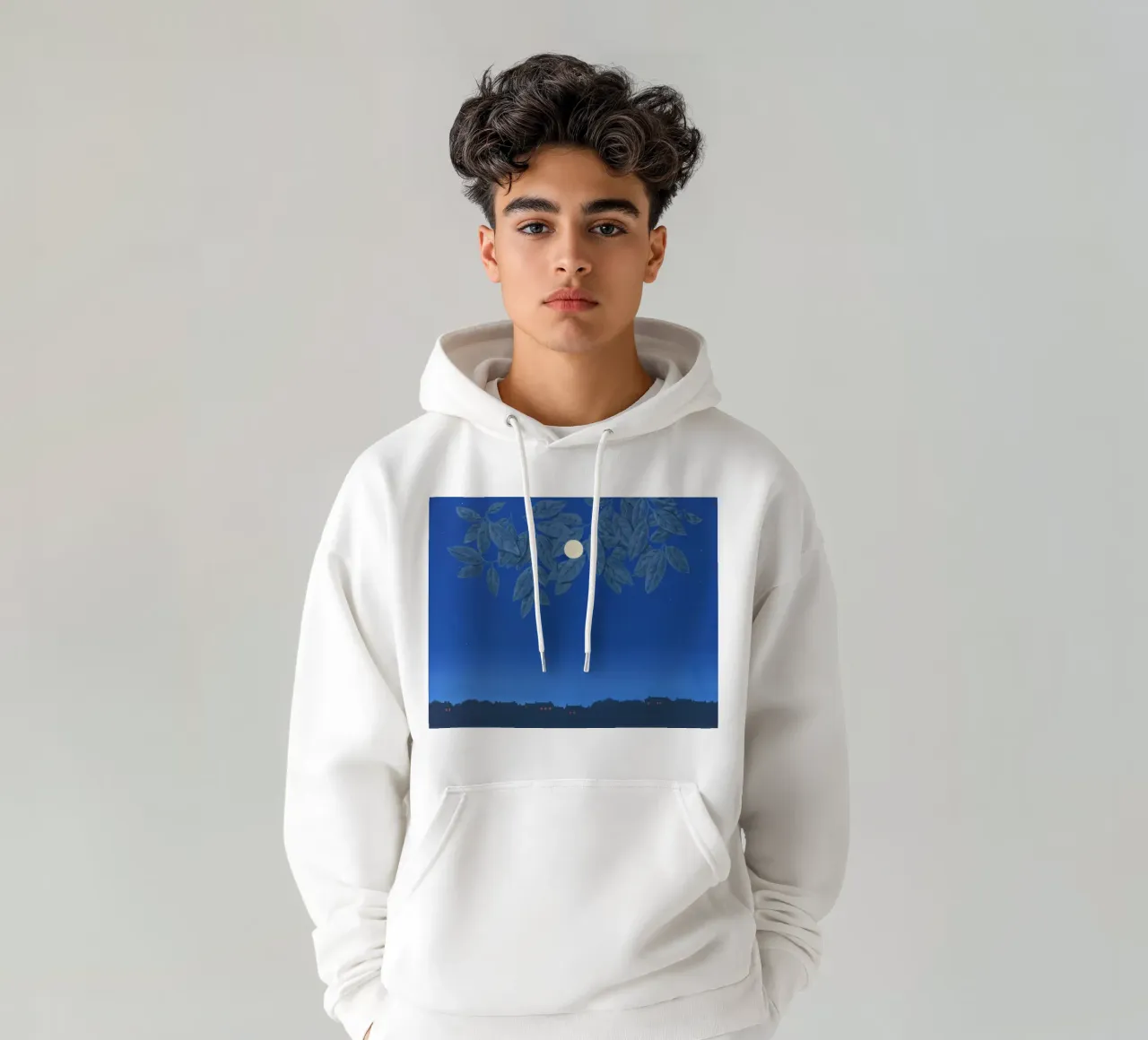 René Magritte’s Blank Page felpa con cappuccio da Classic Art Prints