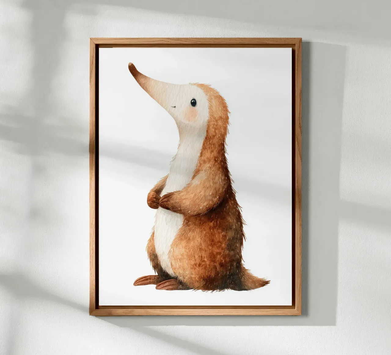 Poster di formichiere in acquerello alluminio dibond da Kid’s Dream