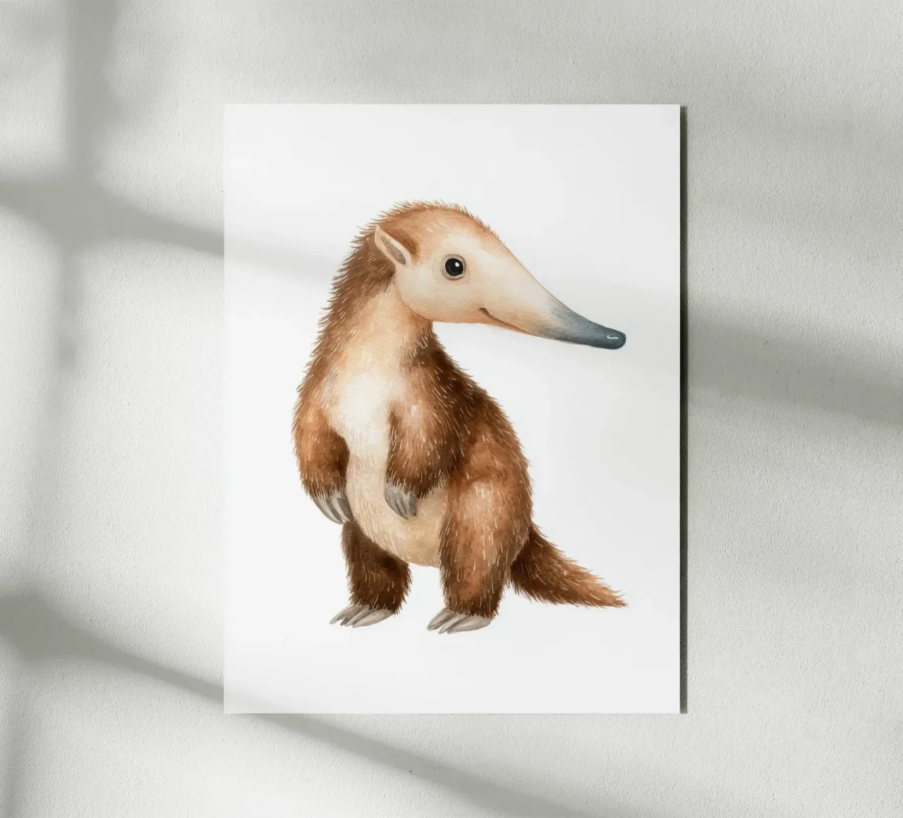 Poster di formichiere in acquerello alluminio dibond da Kid’s Dream
