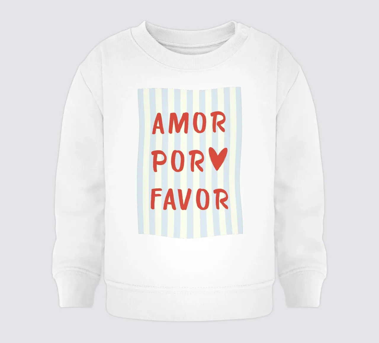 Amore per favore Citazione felpa neonato da pdigitalprints