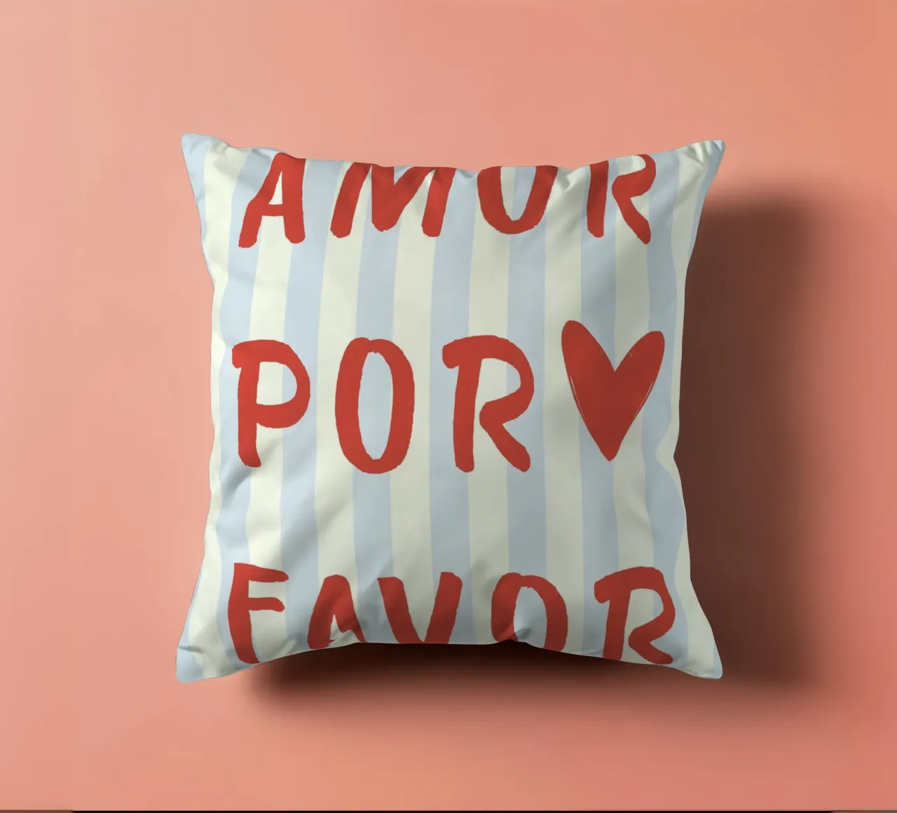 Amore per favore Citazione cuscino da pdigitalprints