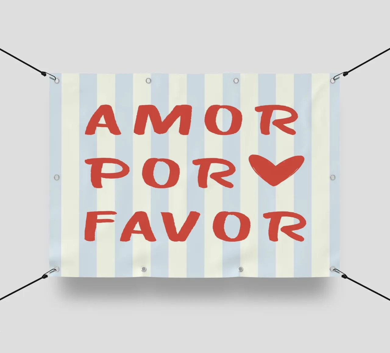 Amore per favore Citazione telo in pvc da pdigitalprints