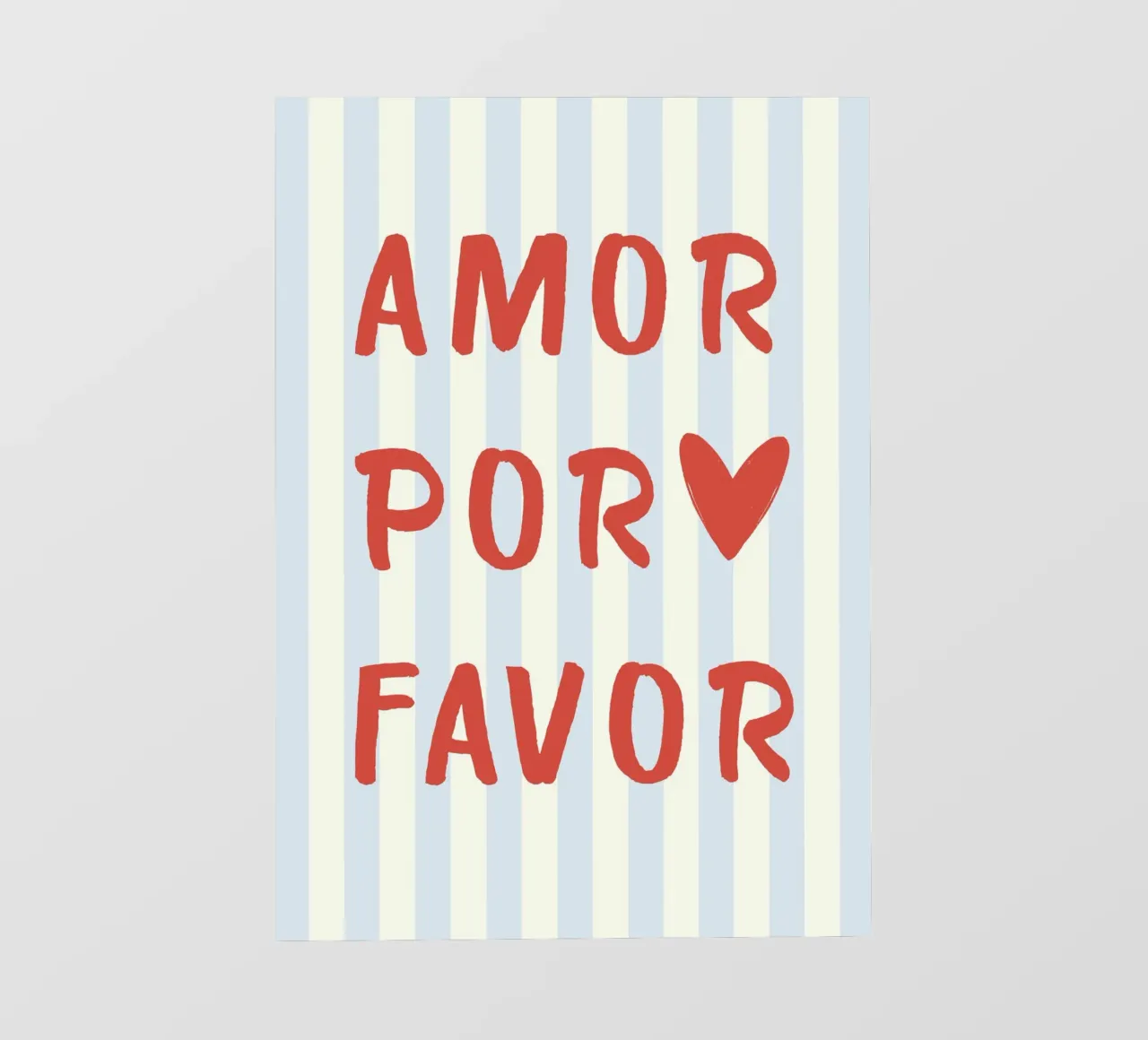 Amore per favore Citazione telo in pvc da pdigitalprints