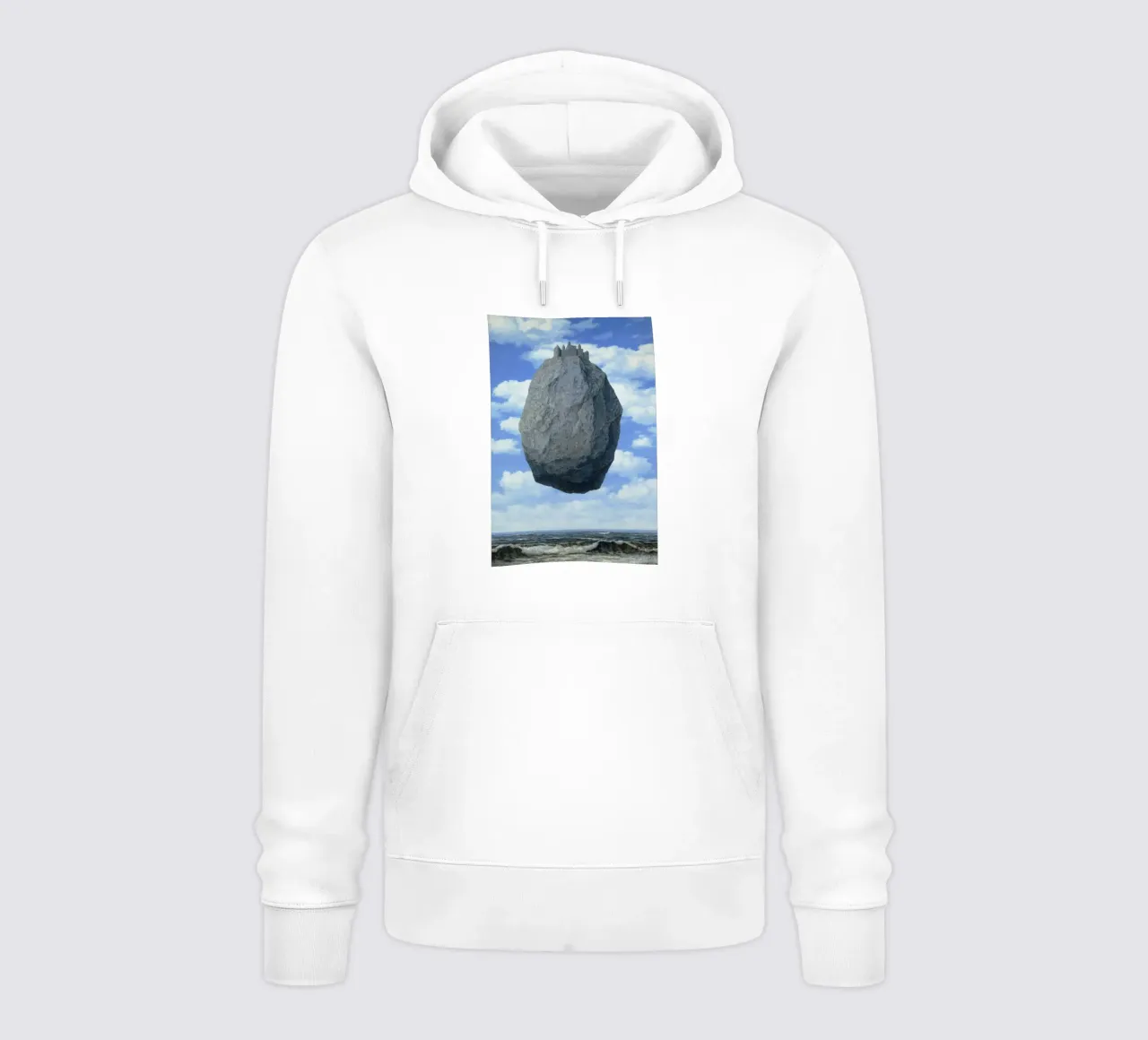 Il castello sui Pirenei di René Magritte felpa con cappuccio da Classic Art Prints