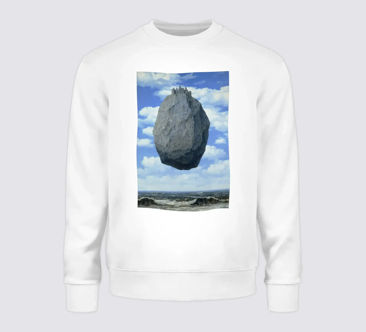 Il castello sui Pirenei di René Magritte felpa da Classic Art Prints