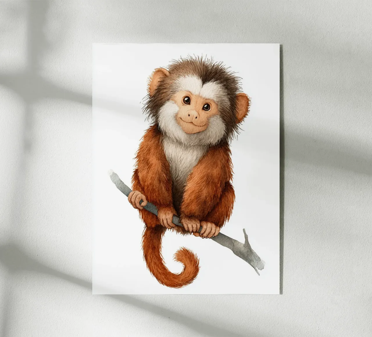 Cute monkey poster plexiglass da Kid’s Dream