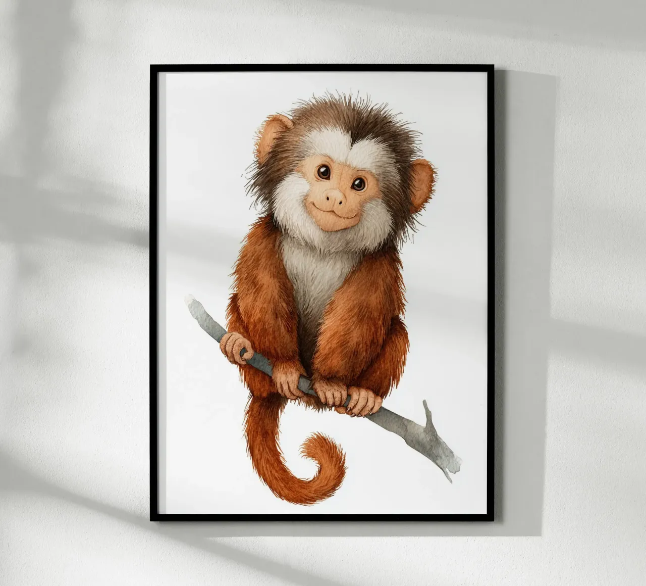 Cute monkey poster poster by Kid’s Dream