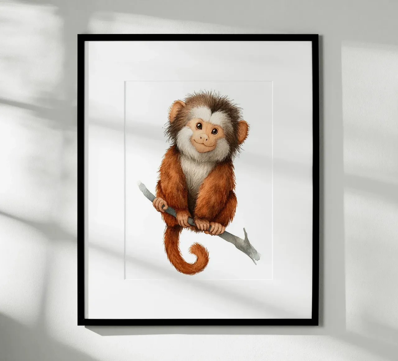 Cute monkey poster poster by Kid’s Dream