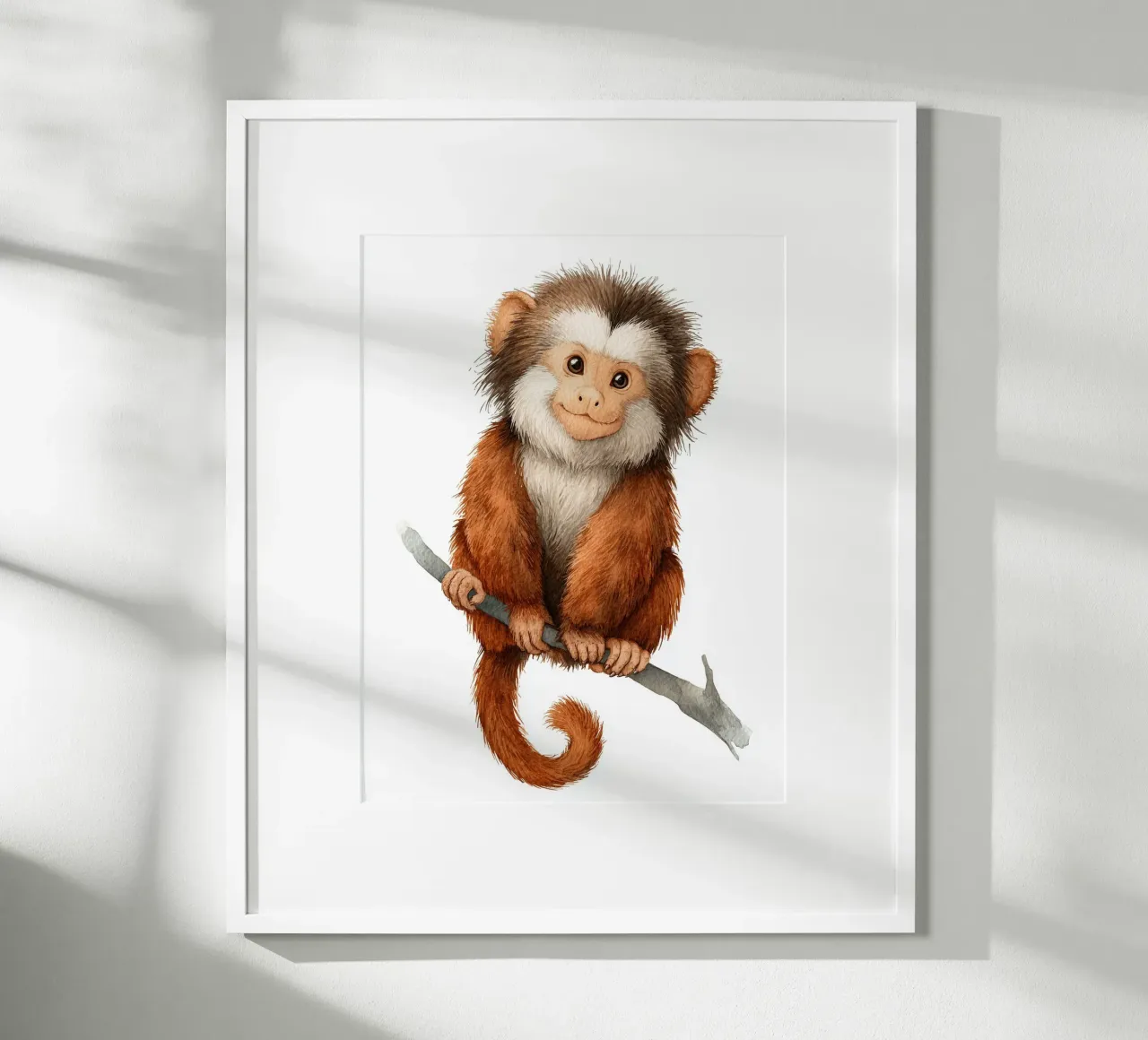 Cute monkey poster poster by Kid’s Dream