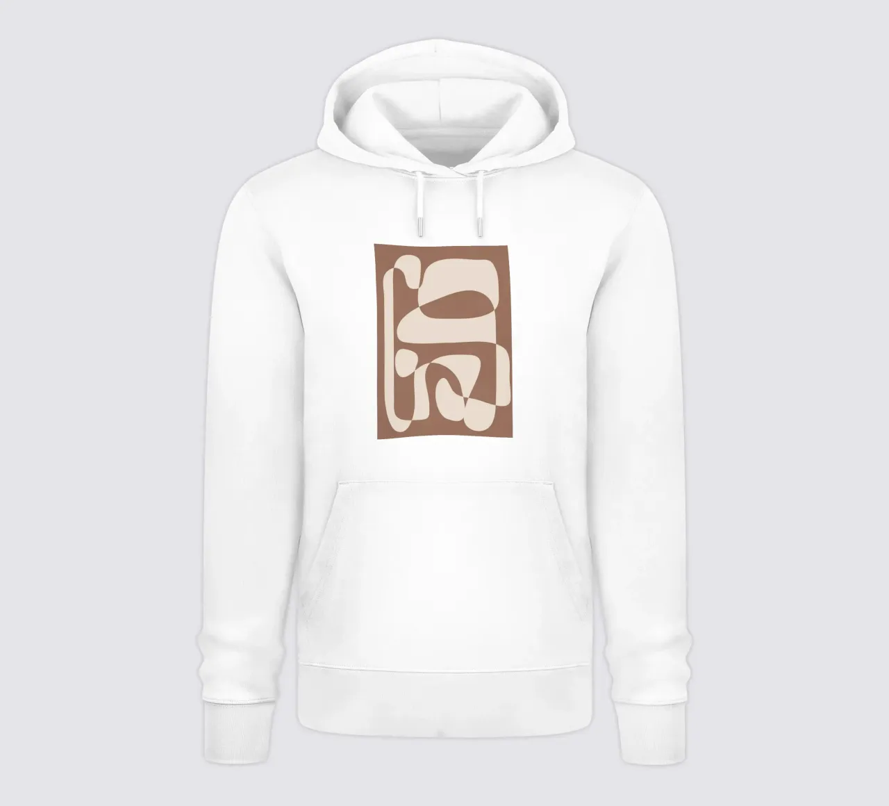 Mocha Modern Abstract 2 sudadera con capucha de Nadjaa