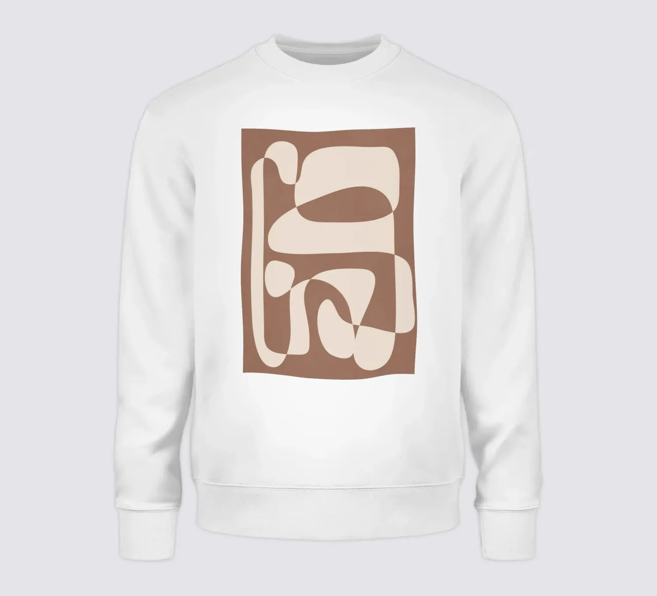 Mocha Modern Abstract 2 felpa da Nadjaa