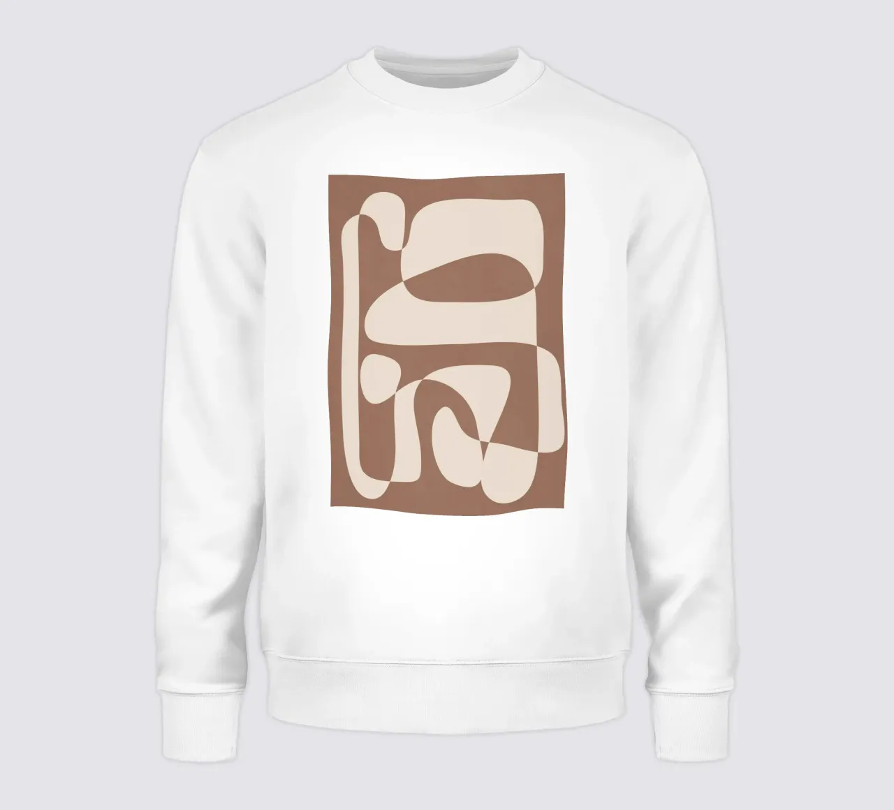 Mocha Modern Abstract 2 Sweatshirt von Nadjaa