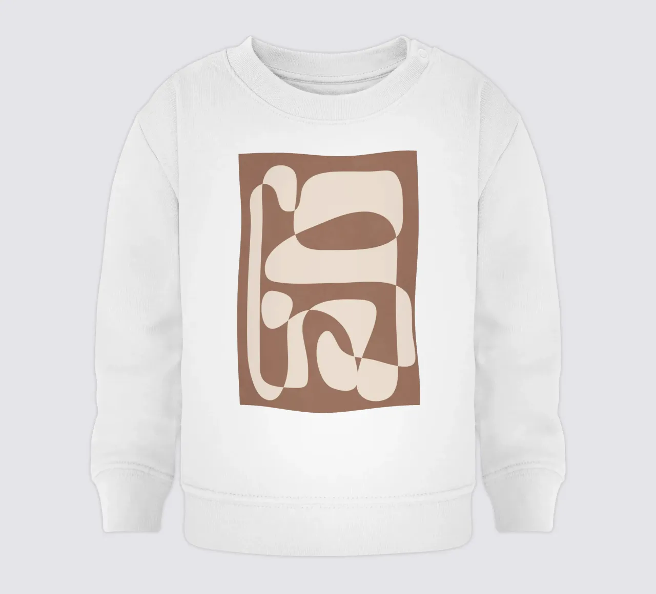 Mocha Modern Abstract 2 felpa neonato da Nadjaa