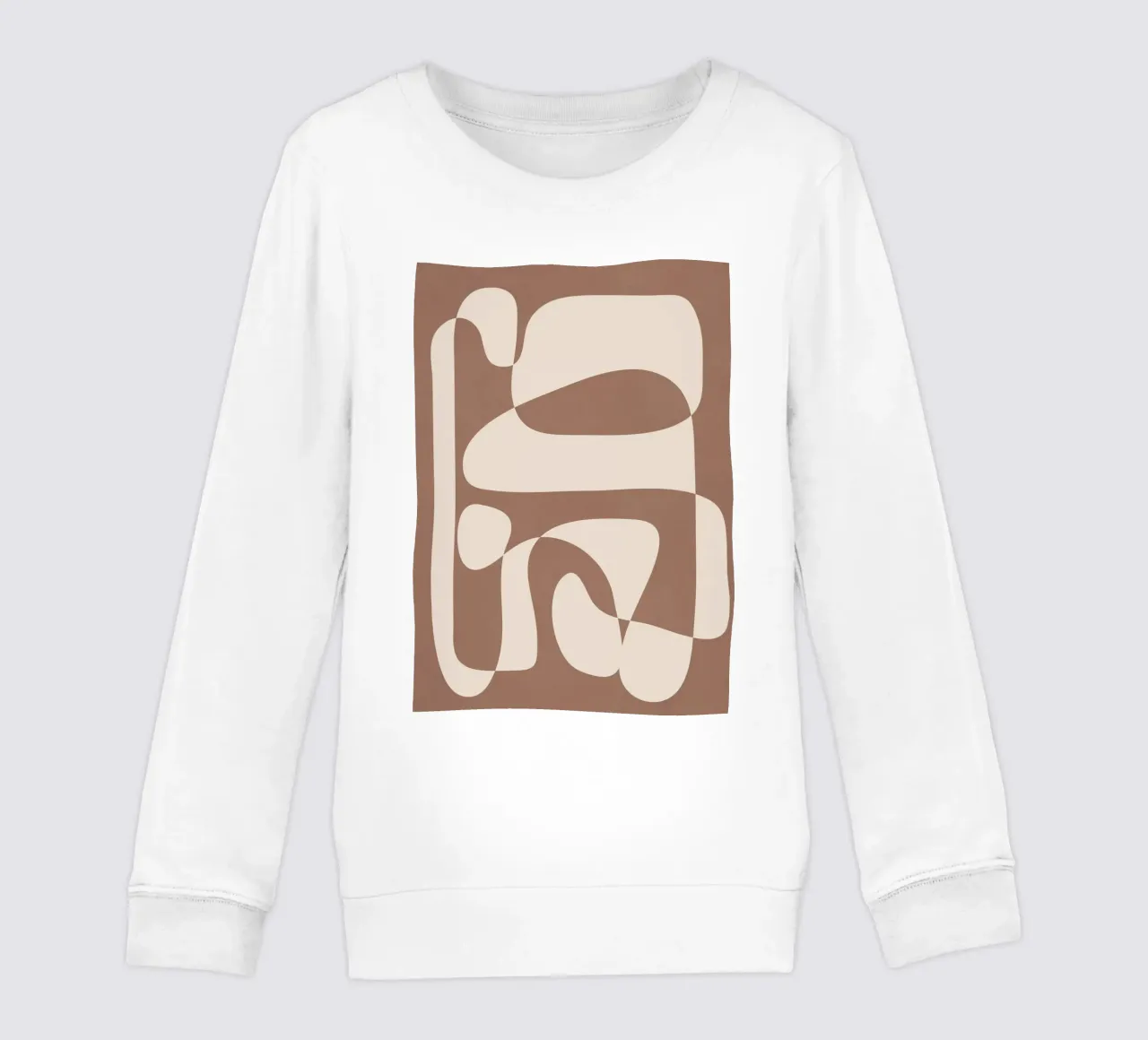 Mocha Modern Abstract 2 sudadera para niño de Nadjaa