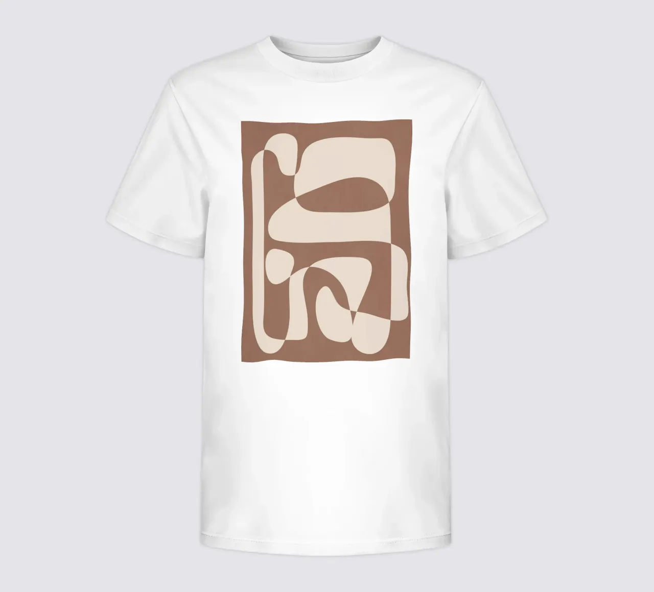 Mocha Modern Abstract 2 t-shirt bambini da Nadjaa