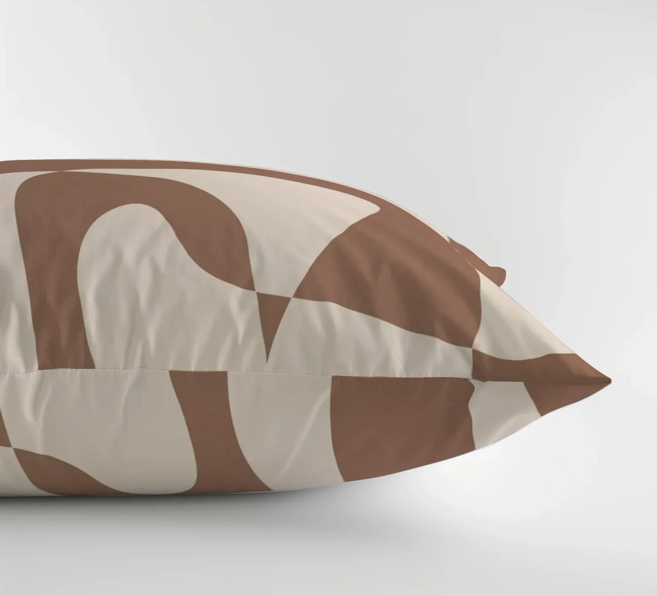 Mocha Modern Abstract 2 cuscino da Nadjaa