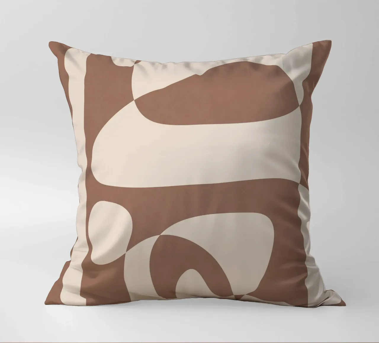 Mocha Modern Abstract 2 cuscino da Nadjaa