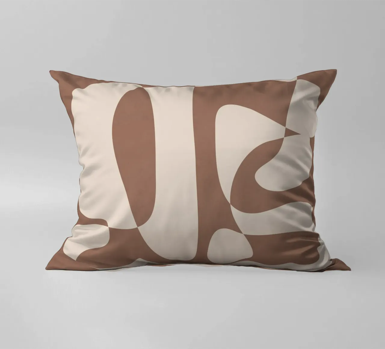 Mocha Modern Abstract 2 cuscino da Nadjaa