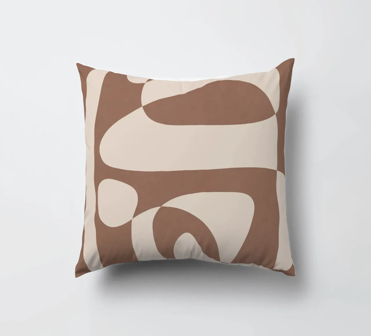 Mocha Modern Abstract 2 cuscino da Nadjaa