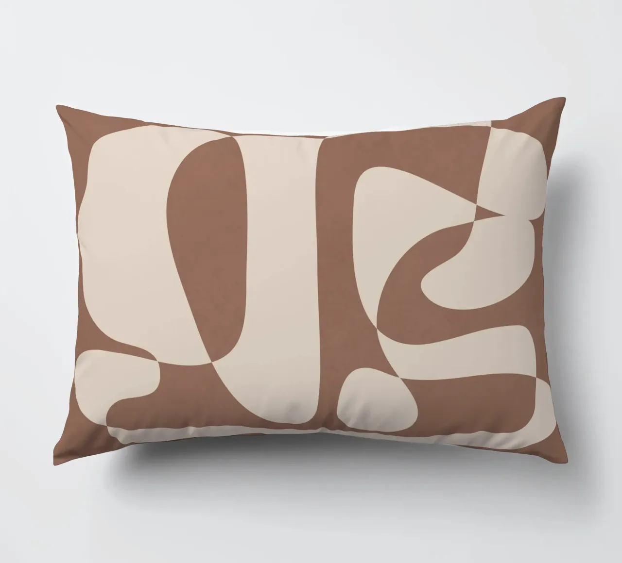 Mocha Modern Abstract 2 cuscino da Nadjaa