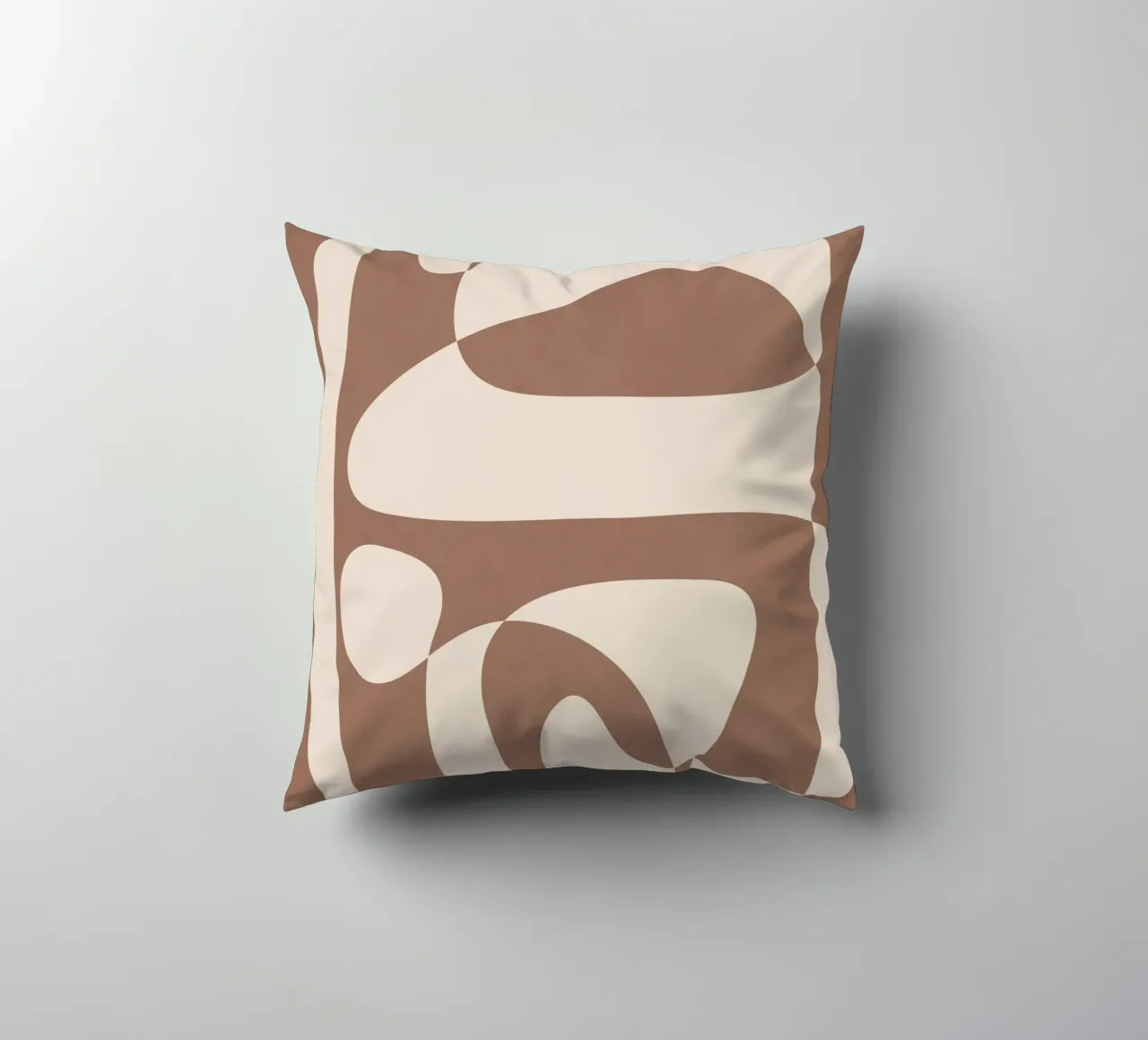 Mocha Modern Abstract 2 cuscino da Nadjaa