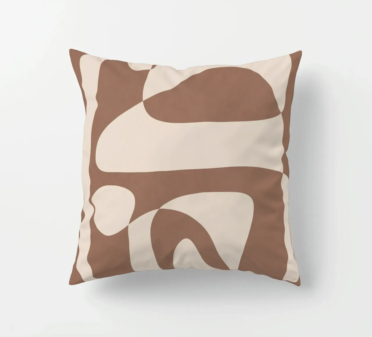 Mocha Modern Abstract 2 cuscino da Nadjaa