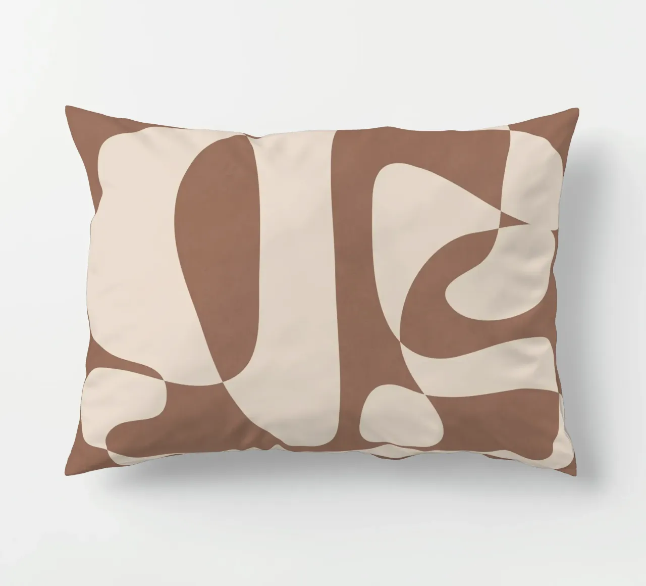 Mocha Modern Abstract 2 cuscino da Nadjaa