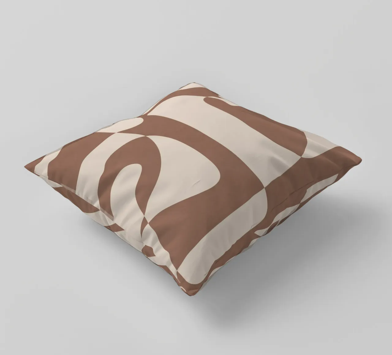 Mocha Modern Abstract 2 cuscino da Nadjaa