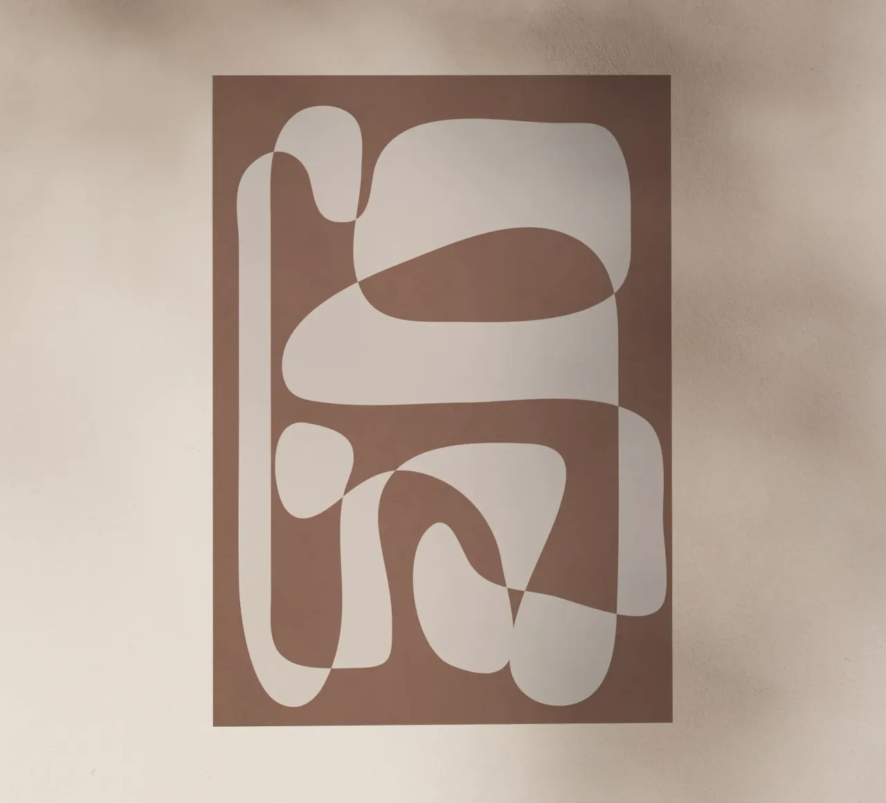 Mocha Modern Abstract 2 pellicola backlit da Nadjaa